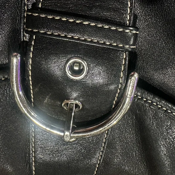 Vintage Coach Black Small Soho Leather Shoulder Bag - Picture 8 of 13